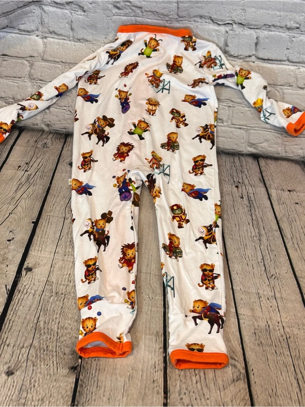 Soul Baby Daniel Tiger Bamboo Zip Romper